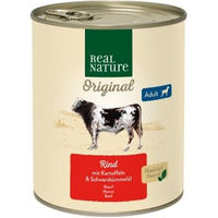 Produktbild von REAL NATURE Nassfutter Hund Adult Rind mit Kartoffel 12x800 g