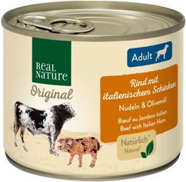 Real Nature Nassfutter Hund Adult Rind ohne künstliche Zusatzstoffe 6x200 g - 6 x 200 g – Bild 1 von 1