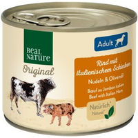 Produktbild von Real Nature Nassfutter Hund Adult Rind ohne künstliche Zusatzstoffe 6x200 g - 6 x 200 g