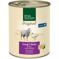 Produktbild von REAL NATURE Nassfutter Hund Adult Schaf und Huhn 24x800 g - 24 x 800 g