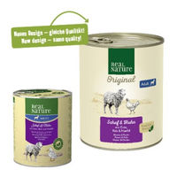 Produktbild von REAL NATURE Nassfutter Hund Adult Schaf und Huhn Monoprotein 6x800 g - 6 x 800 g