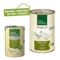 Produktbild von REAL NATURE Nassfutter Hund Senior Huhn und Ente ohne Konservierungsstoffe 6x400 g - 6 x 400 g