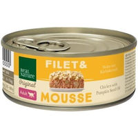 Produktbild von REAL NATURE Nassfutter Katze Adult Huhn Filets & Mousse Getreidefrei 6x85 g - 6 x 85 g