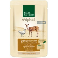 Produktbild von REAL NATURE Nassfutter Katze Senior Geflügel mit Wild in Sauce 12x85 g