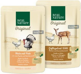 REAL NATURE Nassfutter Katze Senior Mix Huhn Pute Wild mit hohem Fleischanteil ohne Zucker 12 x 85g – Bild 1 von 1