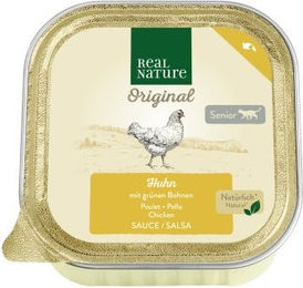 Produktbild von REAL NATURE Original Katze Nassfutter Senior Ragout Huhn mit Stückchen in Sauce 16x100 g