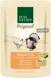 REAL NATURE Original Nassfutter Katze Senior Huhn mit Pute in Sauce 12x85 g - 12 x 85 g – Bild 1 von 2