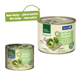 REAL NATURE Superfood Nassfutter Hund Adult Kalb mit Brokkoli Stückchen in Sauce 12x200 g - 12 x 200 g – Bild 1 von 2
