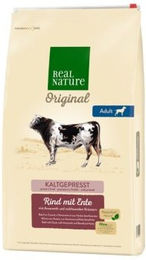 REAL NATURE Trockenfutter Hund Adult Rind mit Ente Kaltgepresst Ohne Zucker 12 kg – Bild 1 von 1