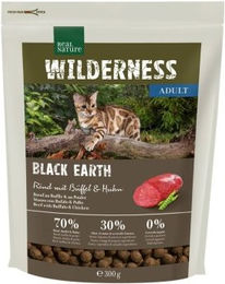 REAL NATURE WILDERNESS Black Earth Getreidefreies Trockenfutter für erwachsene Katzen mit Rind, Büffel und Huhn 300 g - 300 g – Bild 1 von 2
