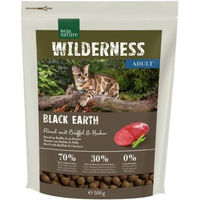 Produktbild von REAL NATURE WILDERNESS Black Earth Getreidefreies Trockenfutter für erwachsene Katzen mit Rind, Büffel und Huhn 300 g - 300 g