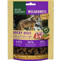 Produktbild von Real Nature Wilderness Crunchy Snack Kausnack Ziege mit Süßkartoffel getreidefrei 225 g