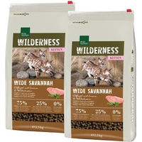 Produktbild von Real Nature Wilderness Kitten Trockenfutter Wide Savannah Geflügel Lamm und Wildschwein getreidefrei 2x2,5 kg - 2 x 2,5 kg