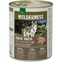 Produktbild von REAL NATURE WILDERNESS Nassfutter Hund Adult Black Earth Rind mit Strauß und Büffel Stückchen in Sauce Getreidefrei 24x800 g - 24 x 800 g