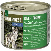 Produktbild von REAL NATURE WILDERNESS Nassfutter Hund Adult Deep Forest Wildschwein mit Hirsch Stückchen in Sauce Getreidefrei 24x200 g - 24 x 200 g