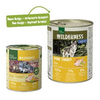 Produktbild von REAL NATURE WILDERNESS Nassfutter Hund Adult Lachs Rentier Ente Stückchen in Sauce Getreidefrei 12x800 g - 12 x 800 g