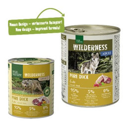 REAL NATURE WILDERNESS Nassfutter Hund Adult Lachs Rentier Ente Stückchen in Sauce Getreidefrei 12x800 g - 12 x 800 g – Bild 1 von 2
