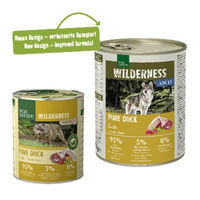 Produktbild von REAL NATURE WILDERNESS Nassfutter Hund Adult Lachs Rentier Ente Stückchen in Sauce Getreidefrei 12x800 g - 12 x 800 g