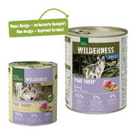 Produktbild von REAL NATURE WILDERNESS Nassfutter Hund Adult Lachs Rentier Ente Stückchen in Sauce Getreidefrei 24x800 g - 24 x 800 g