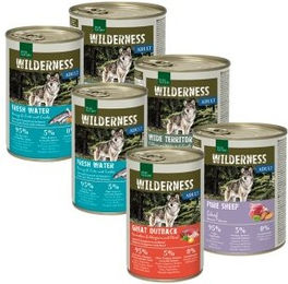 REAL NATURE WILDERNESS Nassfutter Hund Adult Mixpaket 6x800 g ohne Zucker und Konservierungsstoffe - 6 x 800 g – Bild 1 von 2