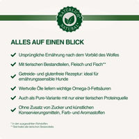 Produktbild von REAL NATURE WILDERNESS Nassfutter Hund Adult Pferd Getreidefrei Monoprotein 16x100 g - 16 x 100 g