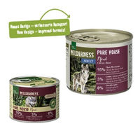 Produktbild von REAL NATURE WILDERNESS Nassfutter Hund Adult Pferd Stückchen in Sauce Getreidefrei 12x200 g - 12 x 200 g