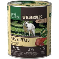 Produktbild von REAL NATURE WILDERNESS Nassfutter Hund Adult Pure Buffalo Wasserbüffel Stückchen in Sauce Getreidefrei 12x800 g - 12 x 800 g