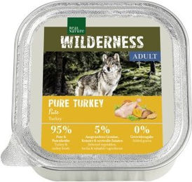 Produktbild von REAL NATURE WILDERNESS Nassfutter Hund Adult Pure Turkey Getreidefrei Monoprotein 64x100 g - 64 x 100 g
