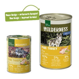 Produktbild von REAL NATURE WILDERNESS Nassfutter Hund Adult Pure Turkey Stückchen in Sauce Getreidefrei 12x400 g - 12 x 400 g
