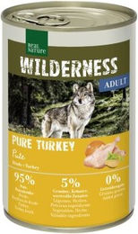 REAL NATURE WILDERNESS Nassfutter Hund Adult Pure Turkey Stückchen in Sauce Getreidefrei 24x400 g - 24 x 400 g – Bild 1 von 2