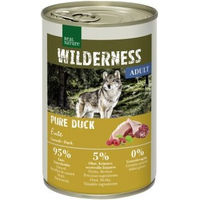 Produktbild von REAL NATURE WILDERNESS Nassfutter Hund Adult Stückchen in Sauce mit Ente Lachs und Rentier hoher Fleischanteil 12x400 g - 12 x 400 g