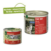Produktbild von REAL NATURE WILDERNESS Nassfutter Hund Adult Stückchen in Sauce Wildschwein Hirsch Rind Getreidefrei 24x200 g - 24 x 200 g