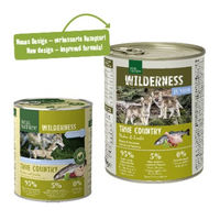 Produktbild von REAL NATURE WILDERNESS Nassfutter Hund Junior Huhn Lachs Pferd Getreidefrei 12x800 g - 12 x 800 g