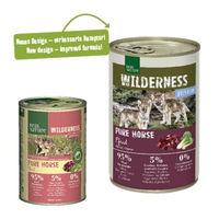 Produktbild von Real Nature Wilderness Nassfutter Hund Junior Pferd Stückchen in Sauce getreidefrei 24x400 g - 24 x 400 g