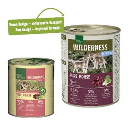 REAL NATURE WILDERNESS Nassfutter Hund Junior Pferd Stückchen in Sauce mit hohem Fleischanteil 24x800 g - 24 x 800 g – Bild 1 von 2