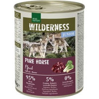 Produktbild von REAL NATURE WILDERNESS Nassfutter Hund Junior Pure Horse Pferd Stückchen in Sauce 6x800 g - 6 x 800 g