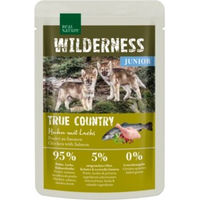 Produktbild von Real Nature Wilderness Nassfutter Hund Junior True Country Huhn mit Lachs getreidefrei 48x100 g - 48 x 100 g