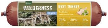 Produktbild von REAL NATURE WILDERNESS Nassfutter Hund Junior Truthahn Getreidefrei 6x400 g