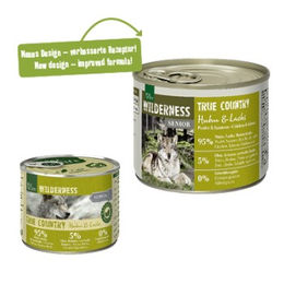 REAL NATURE WILDERNESS Nassfutter Hund Senior True Country Huhn und Lachs Stückchen in Sauce Getreidefrei 6x200 g - 6 x 200 g – Bild 1 von 2