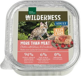 Real Nature Wilderness Nassfutter Katze Adult Huhn mit Lachs und Cranberries in Jelly 16x100 g – Bild 1 von 1