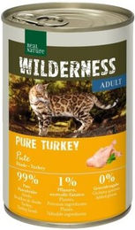 REAL NATURE WILDERNESS Nassfutter Katze Adult Pure Turkey Stückchen in Sauce Getreidefrei 6x400 g - 6 x 400 g – Bild 1 von 2
