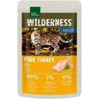 Produktbild von Real Nature Wilderness Nassfutter Katze Adult Pure Turkey Stückchen in Sauce Getreidefrei Monoprotein 24x85 g - 24 x 85 g
