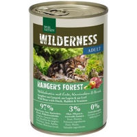 Produktbild von REAL NATURE WILDERNESS Nassfutter Katze Adult Ranger's Forest mit Wildschwein, Ente, Kaninchen und Hirsch, getreidefrei, 6x400 g - 6 x 400 g
