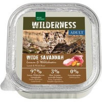 Produktbild von REAL NATURE WILDERNESS Nassfutter Katze Adult Wide Savannah Lamm und Wildschwein getreidefrei 16x100 g - 16 x 100 g