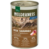 Produktbild von Real Nature Wilderness Nassfutter Katze Adult Wide Savannah Lamm und Wildschwein Stückchen in Sauce Getreidefrei 6x400 g - 6 x 400 g