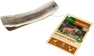 Produktbild von REAL NATURE WILDERNESS Rothirsch Geweih-Snack Monoprotein ohne Zucker halb M