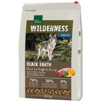 Produktbild von REAL NATURE WILDERNESS Trockenfutter Hund Adult Black Earth Rind Büffel Strauß Getreidefrei 4 kg