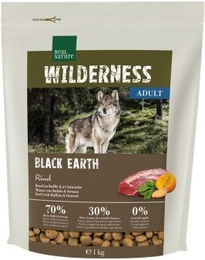 REAL NATURE WILDERNESS Trockenfutter Hund Adult Black Earth Rind Büffel und Strauß getreidefrei 1 kg - 1 kg – Bild 1 von 3