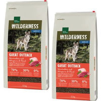 Produktbild von Real Nature Wilderness Trockenfutter Hund Adult Great Outback Kaninchen mit Känguru und Rind 2x12 kg - 2 x 12 kg
