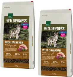 Real Nature Wilderness Trockenfutter Hund Adult Maxi Wide Savannah Wildschwein mit Lamm und Ente 2x12 kg - 2 x 12 kg – Bild 1 von 1